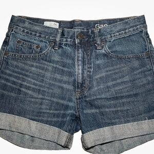 GAP Women's Dark Blue Jean Shorts 24r